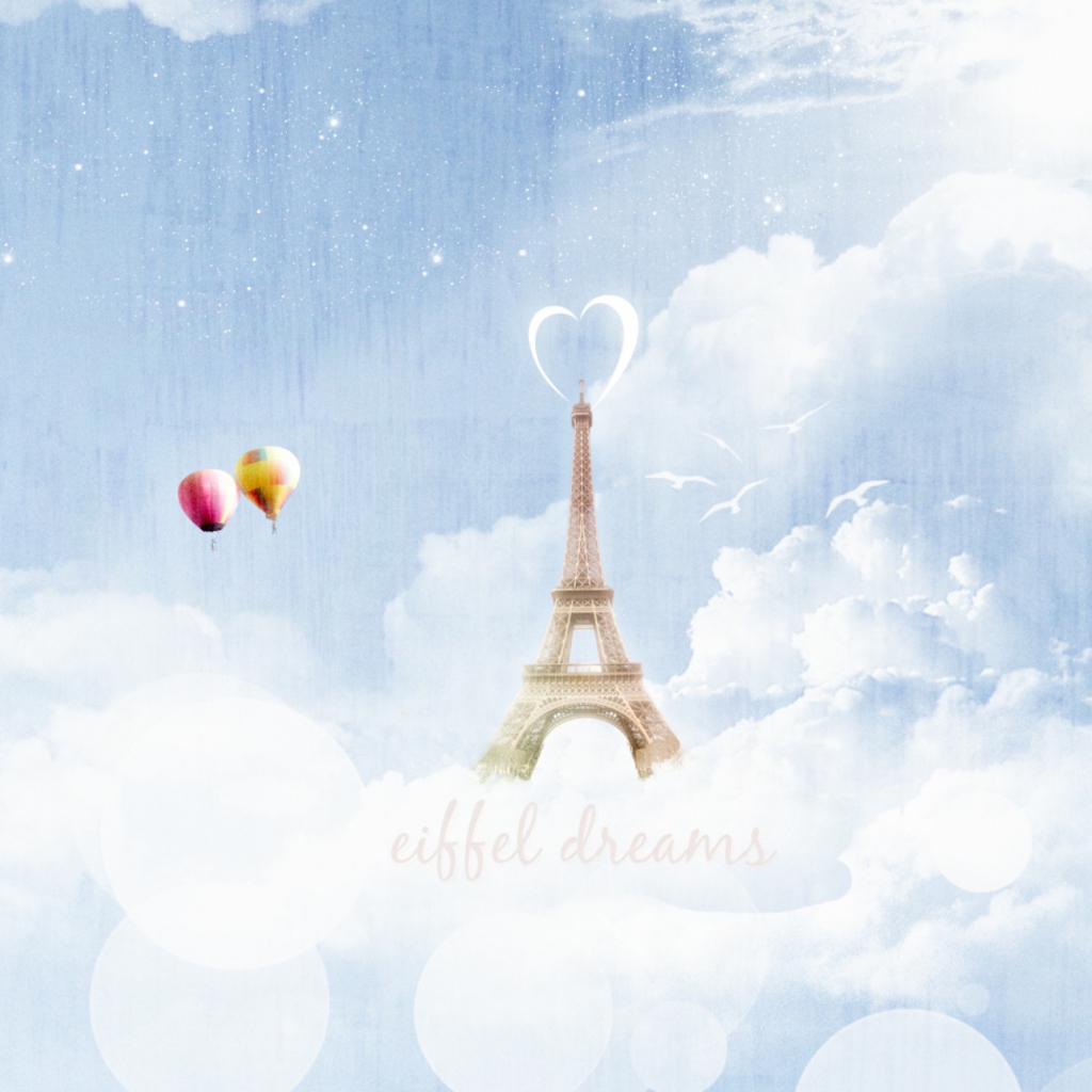 Das Eiffel Dreams Wallpaper 1024x1024