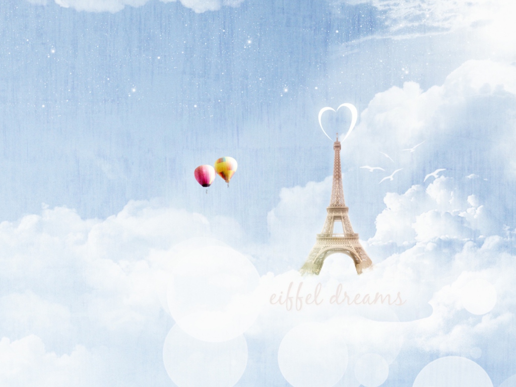 Eiffel Dreams wallpaper 1024x768