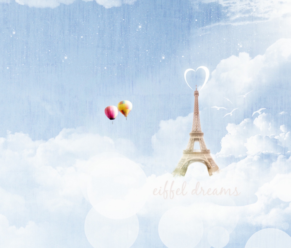 Das Eiffel Dreams Wallpaper 1200x1024