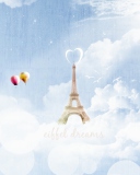 Das Eiffel Dreams Wallpaper 128x160