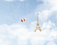 Das Eiffel Dreams Wallpaper 220x176