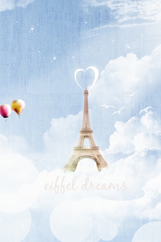 Das Eiffel Dreams Wallpaper 320x480