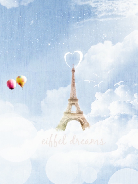 Обои Eiffel Dreams 480x640