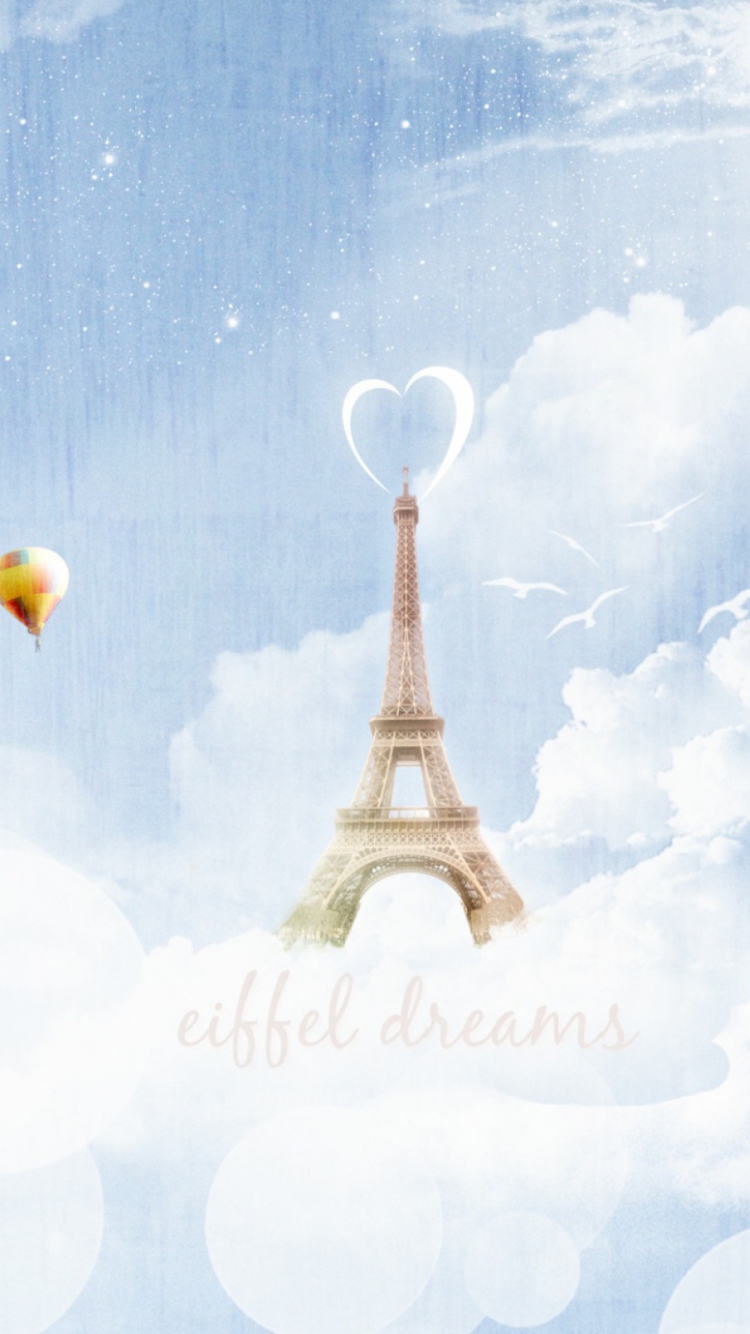 Fondo de pantalla Eiffel Dreams 750x1334