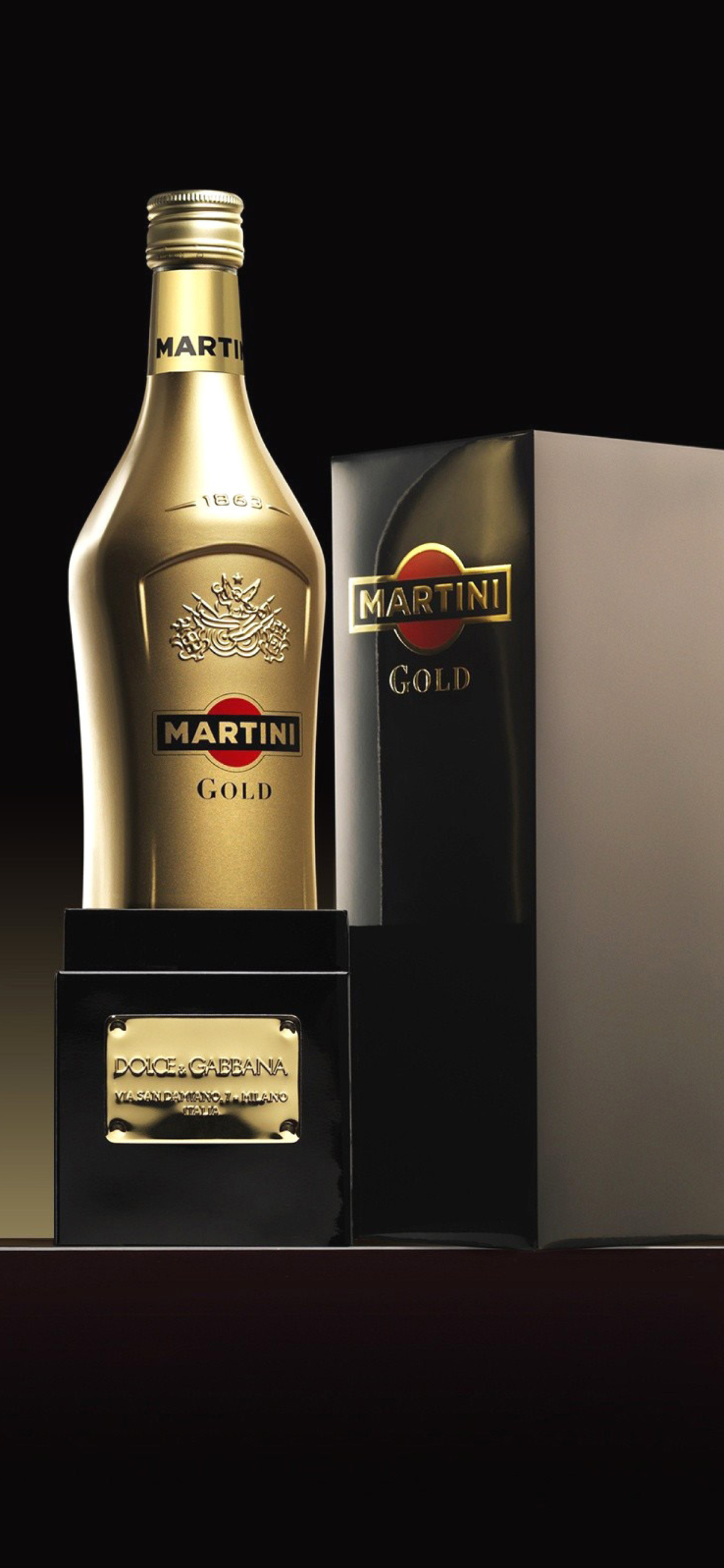 Fondo de pantalla Martini Gold 1170x2532