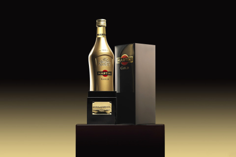 Обои Martini Gold 480x320