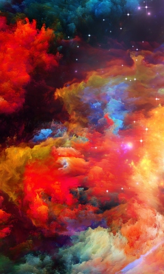 Das Cosmic Sky Wallpaper 240x400