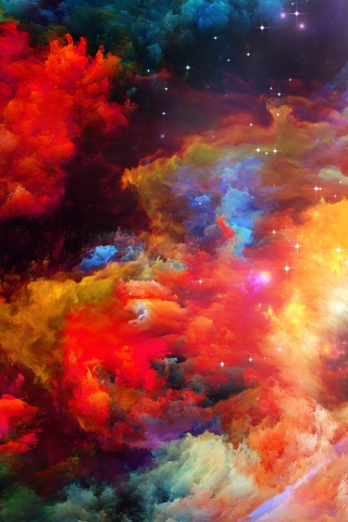 Das Cosmic Sky Wallpaper 320x480