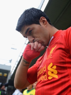 Fondo de pantalla Luis Suarez, Liverpool 240x320
