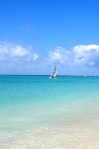 Screenshot №1 pro téma Sailing In Paradise 320x480