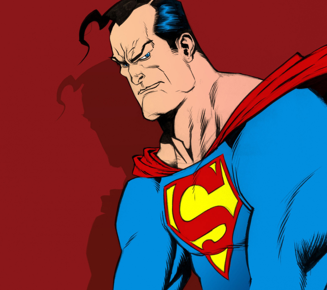 Das Superman Comic Art Wallpaper 1080x960