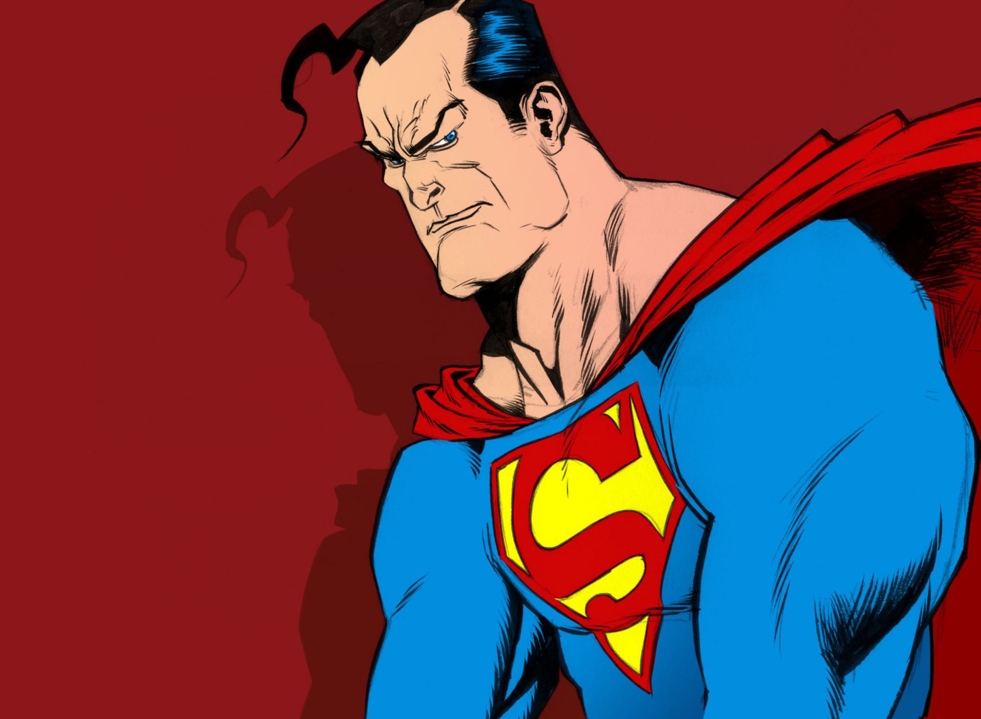 Обои Superman Comic Art 1920x1408