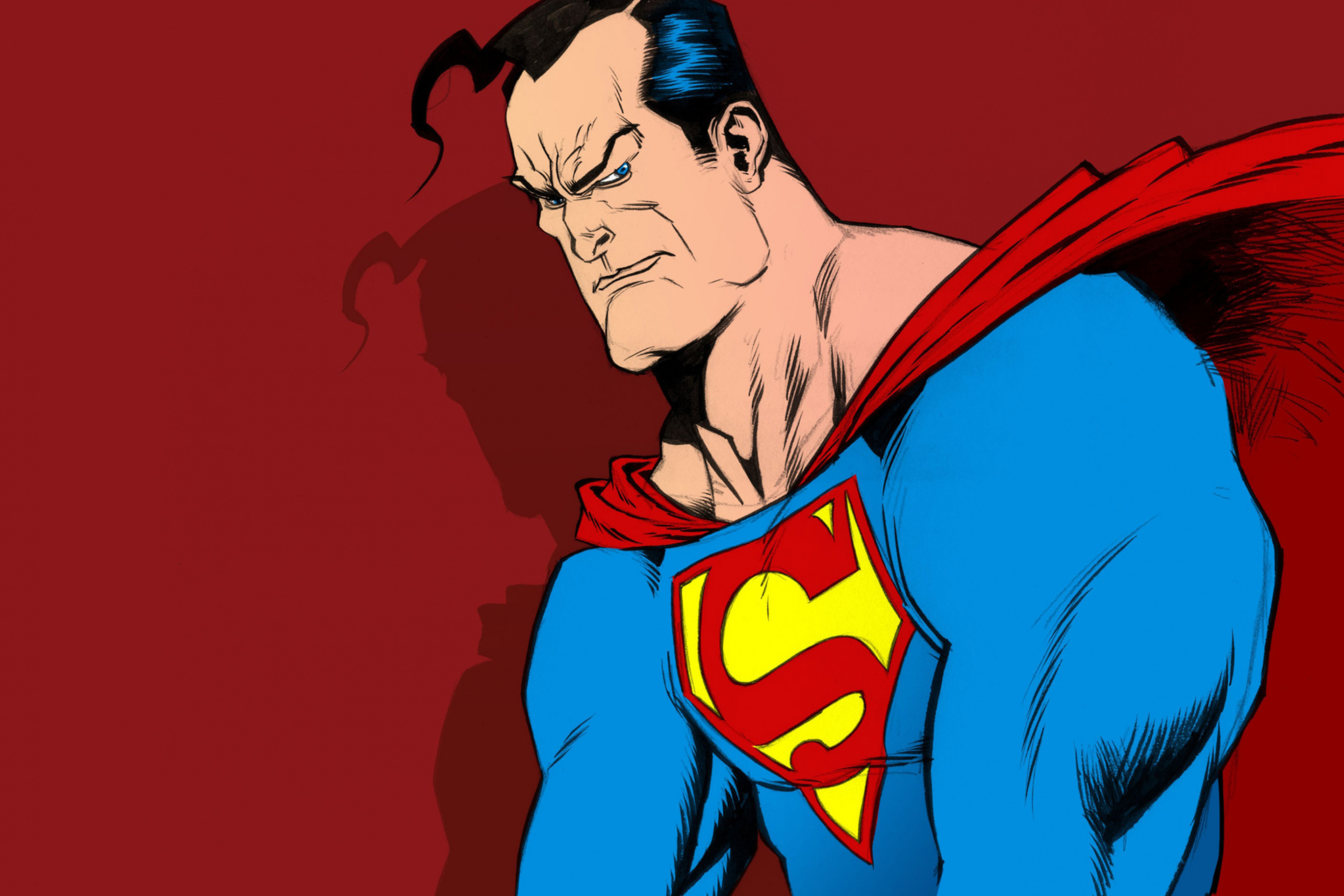 Das Superman Comic Art Wallpaper 2880x1920