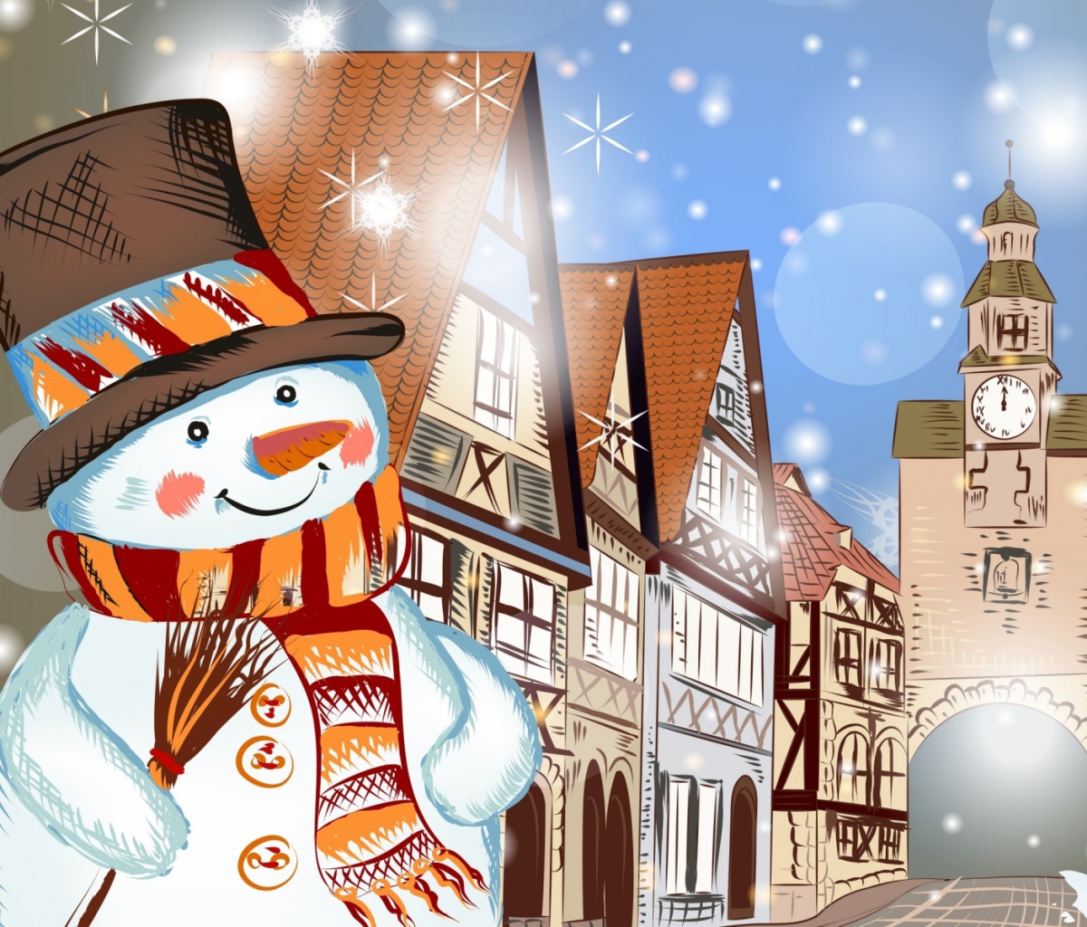 Screenshot №1 pro téma Christmas in Nuremberg 1200x1024