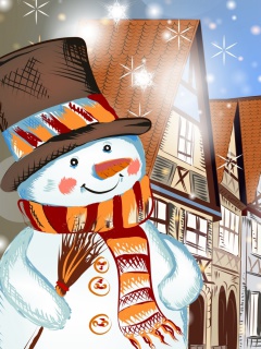 Christmas in Nuremberg wallpaper 240x320