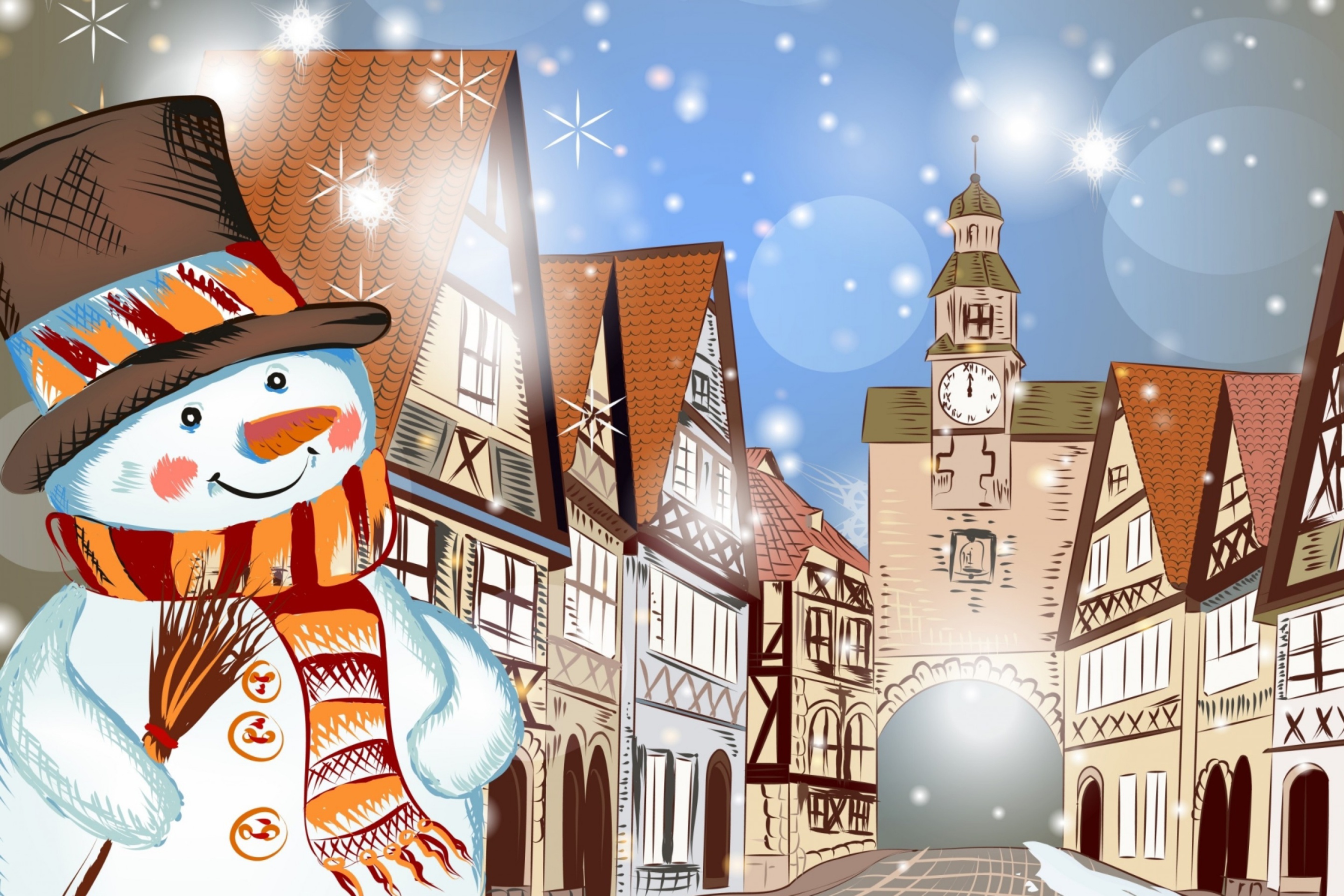 Das Christmas in Nuremberg Wallpaper 2880x1920