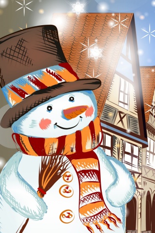 Christmas in Nuremberg wallpaper 320x480