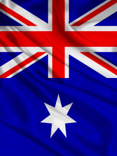 Das Flag Of Australia Wallpaper 240x320