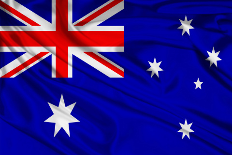 Обои Flag Of Australia 480x320