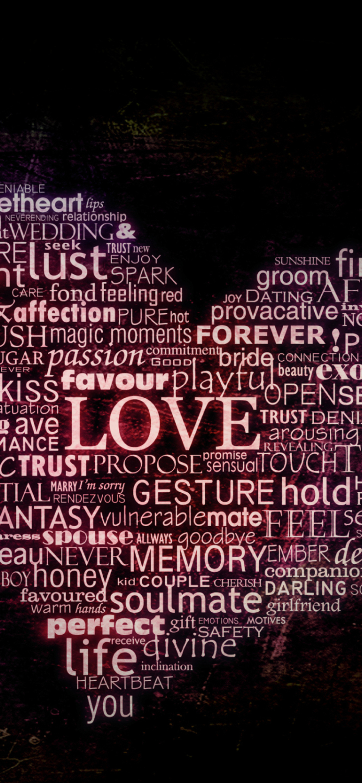 Words Of Love wallpaper 1170x2532