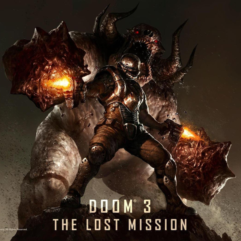 Das Video Game Doom 3 Wallpaper 1024x1024