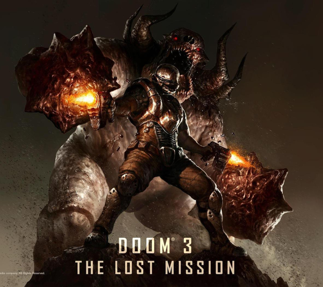 Das Video Game Doom 3 Wallpaper 1080x960