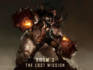 Das Video Game Doom 3 Wallpaper 320x240
