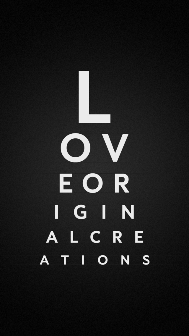 Das Love Typography Wallpaper 640x1136
