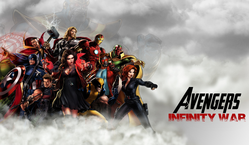 Das Avengers Infinity War 2018 Wallpaper 1024x600