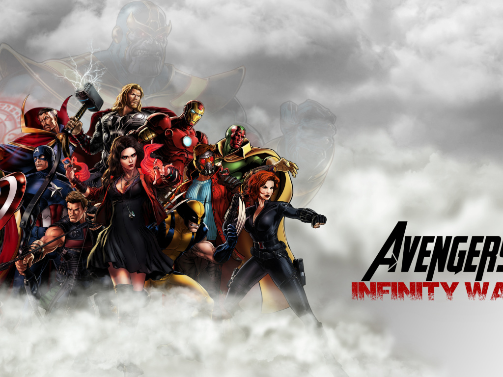 Das Avengers Infinity War 2018 Wallpaper 1024x768
