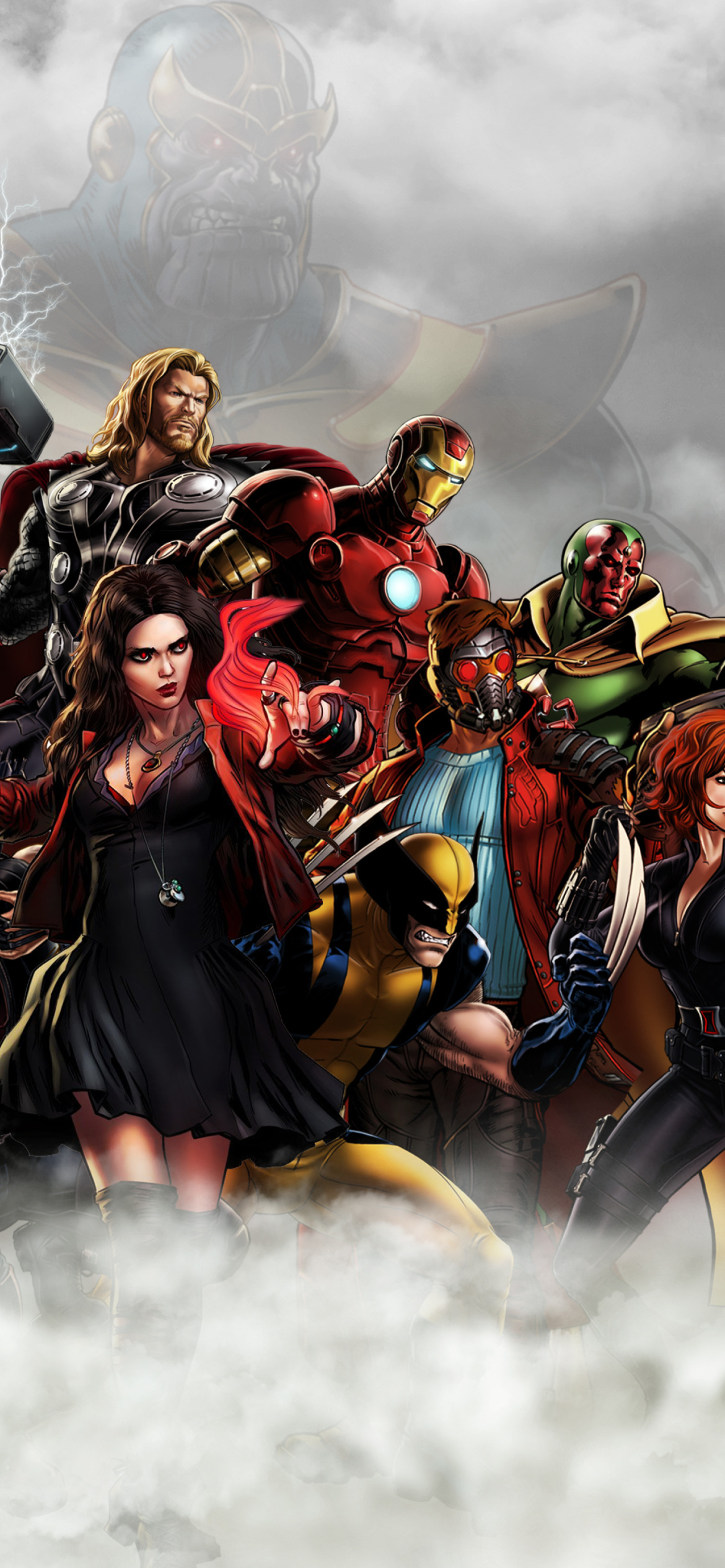 Das Avengers Infinity War 2018 Wallpaper 1170x2532