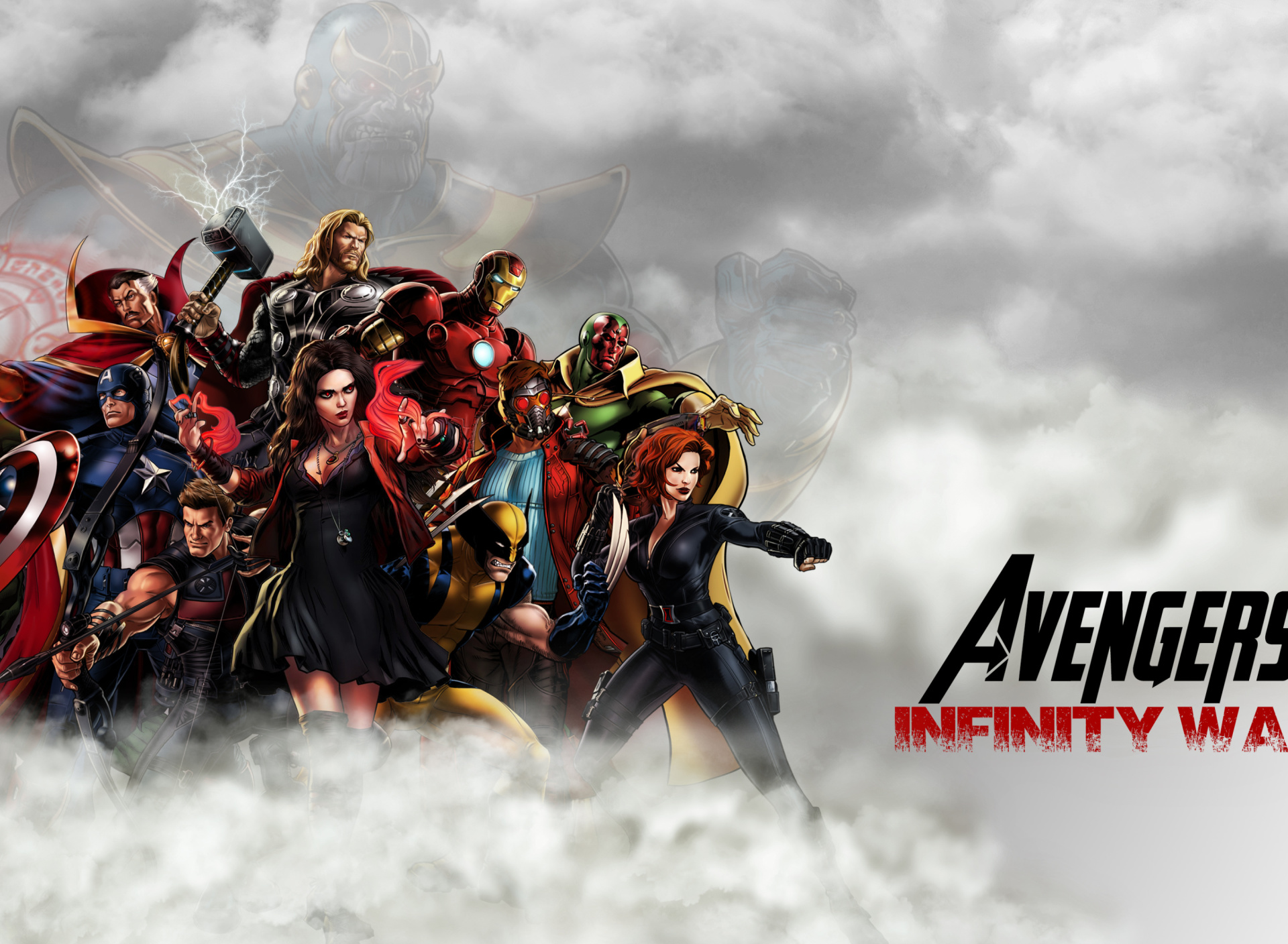 Das Avengers Infinity War 2018 Wallpaper 1920x1408