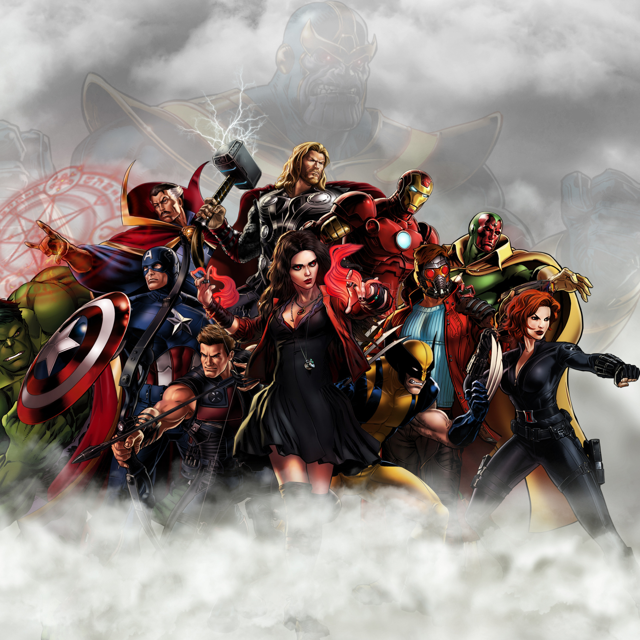 Das Avengers Infinity War 2018 Wallpaper 2048x2048