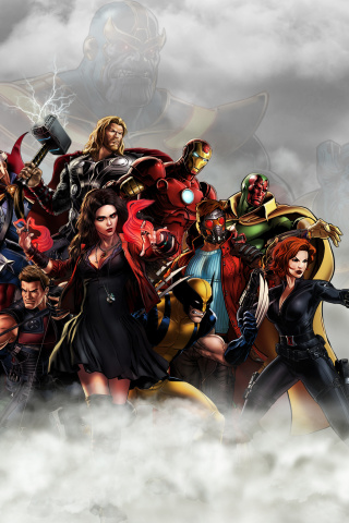 Das Avengers Infinity War 2018 Wallpaper 320x480