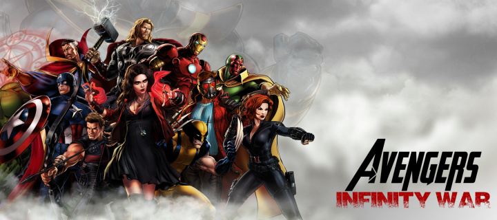 Sfondi Avengers Infinity War 2018 720x320