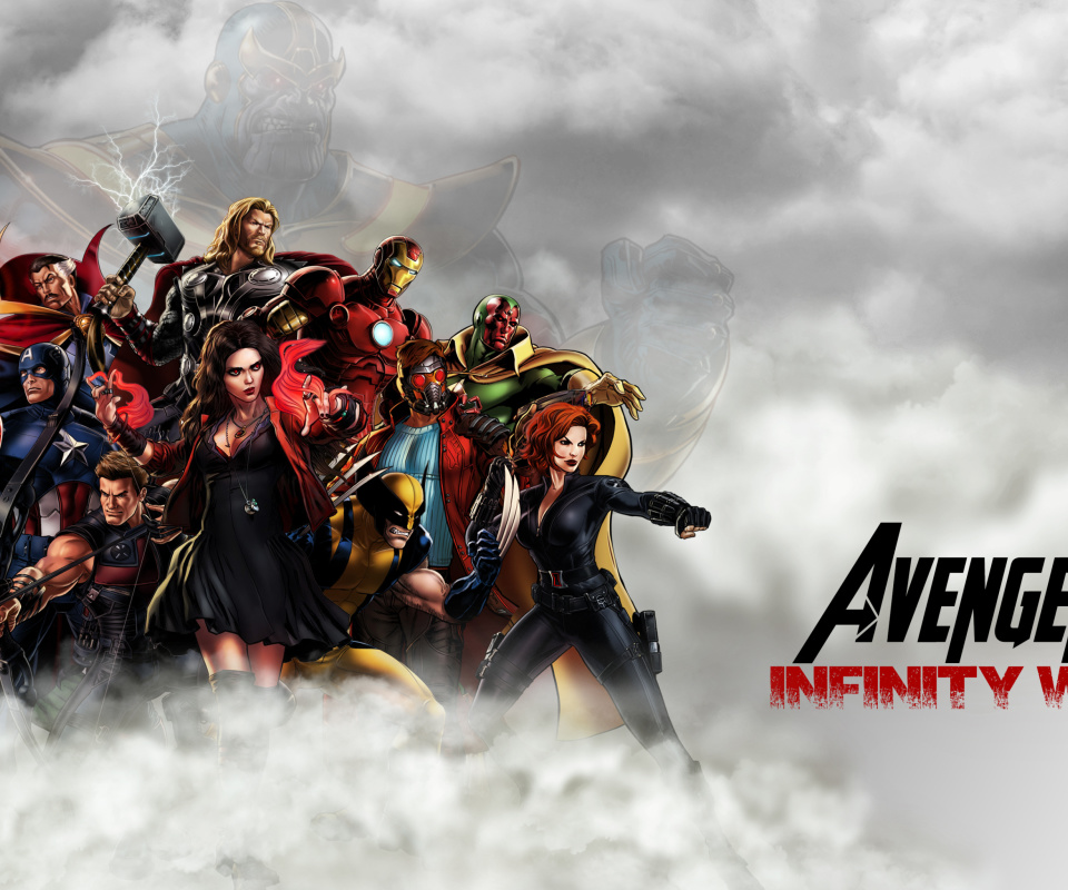Fondo de pantalla Avengers Infinity War 2018 960x800