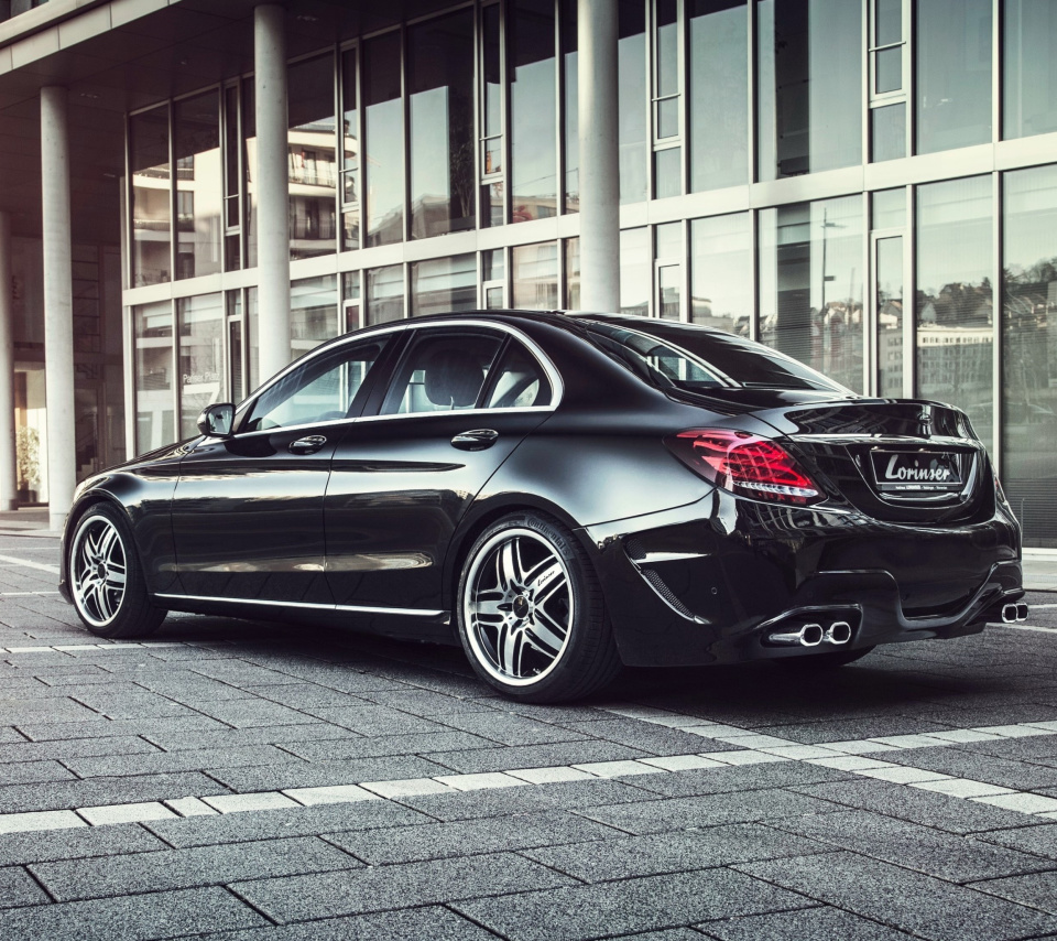 Das Mercedes C Klasse W205 Black Tuning Wallpaper 960x854