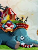 Обои Circus with Elephant 132x176