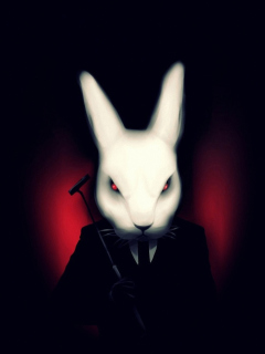 Evil Rabbit wallpaper 240x320