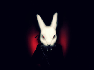 Evil Rabbit wallpaper 320x240