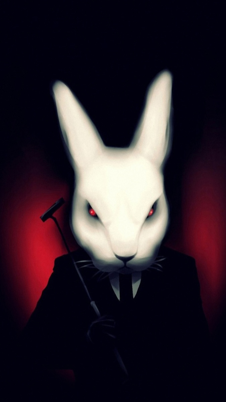 Das Evil Rabbit Wallpaper 750x1334