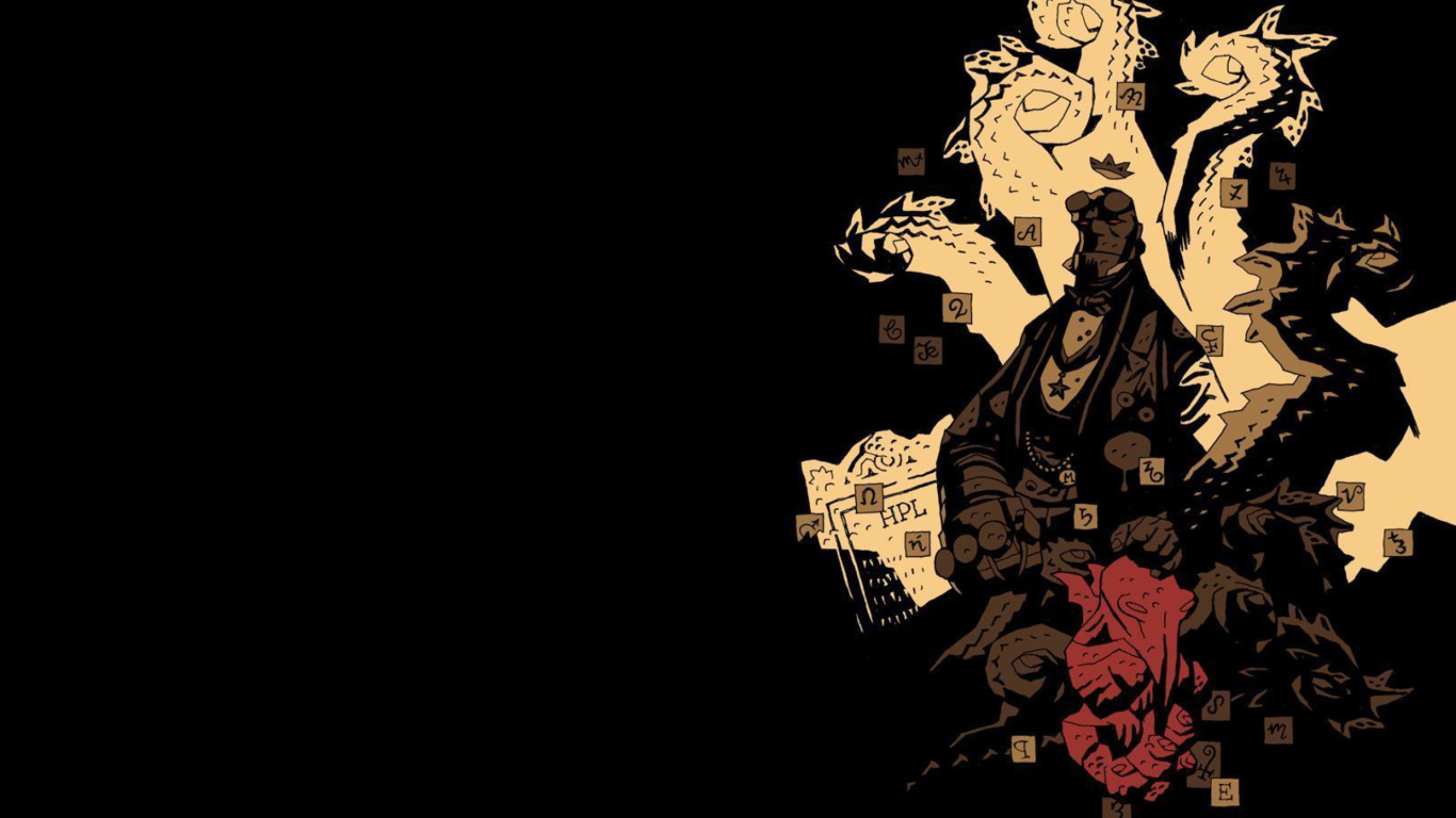 Обои Hellboy The First 20 Years 1366x768