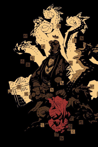 Hellboy The First 20 Years wallpaper 320x480