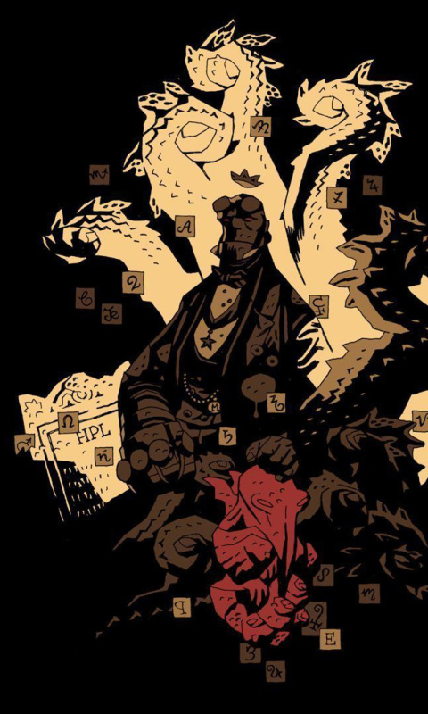 Sfondi Hellboy The First 20 Years 480x800