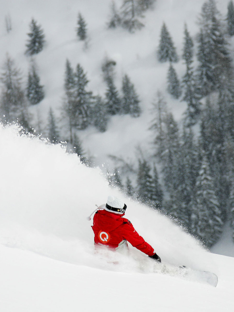 Winter Olympics Snowboarder screenshot #1 480x640