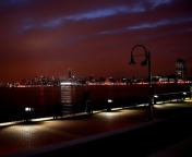 New York Skyline At Night screenshot #1 176x144
