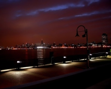 New York Skyline At Night wallpaper 220x176
