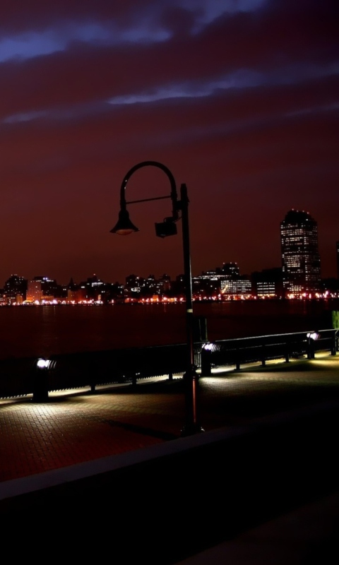 New York Skyline At Night wallpaper 480x800