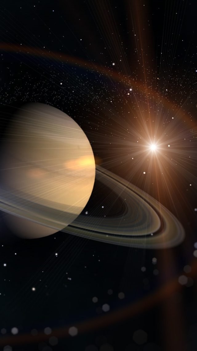 Das Rings Of Saturn Wallpaper 640x1136