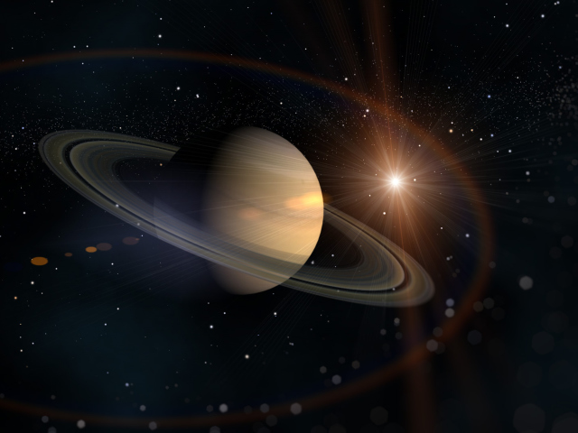 Rings Of Saturn wallpaper 640x480